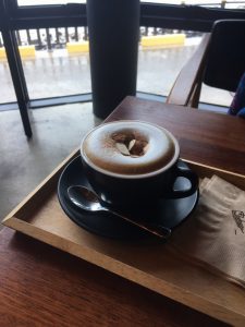 The best coffee in South Korea - almond latte