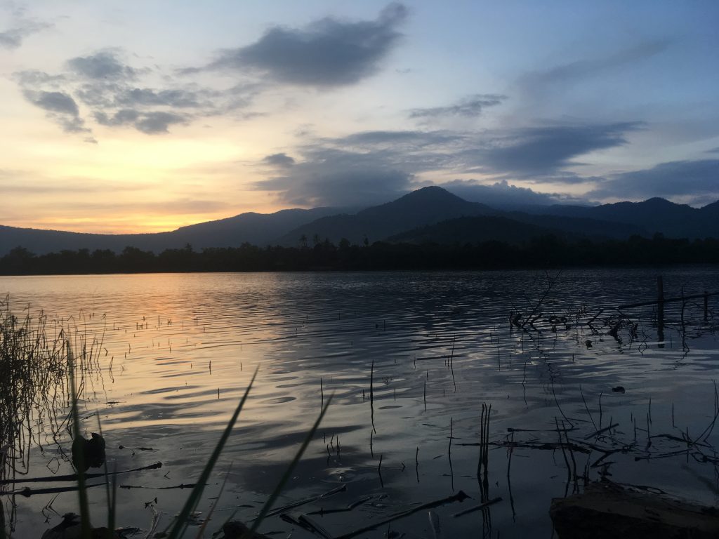 Riverside view in Kampot