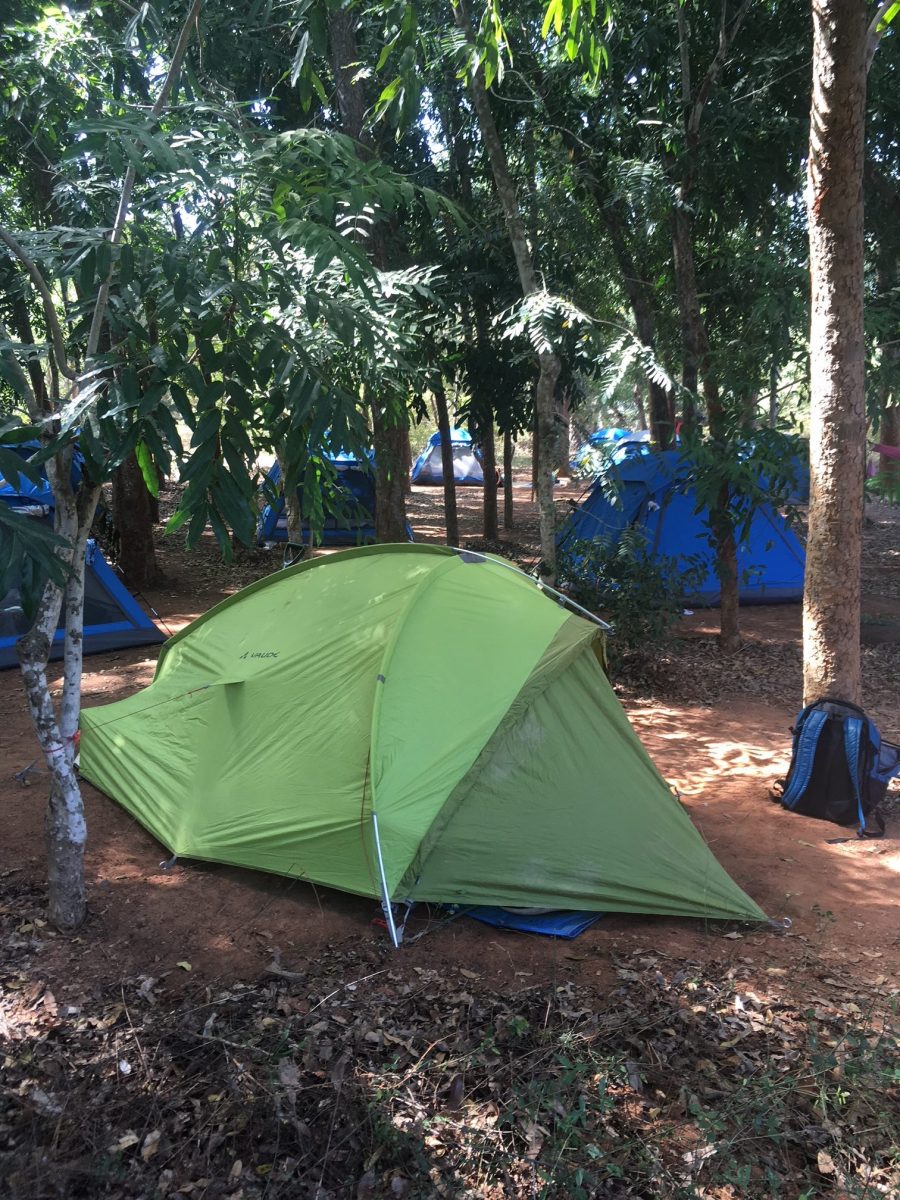 Camping at African Pavilion, Auroville