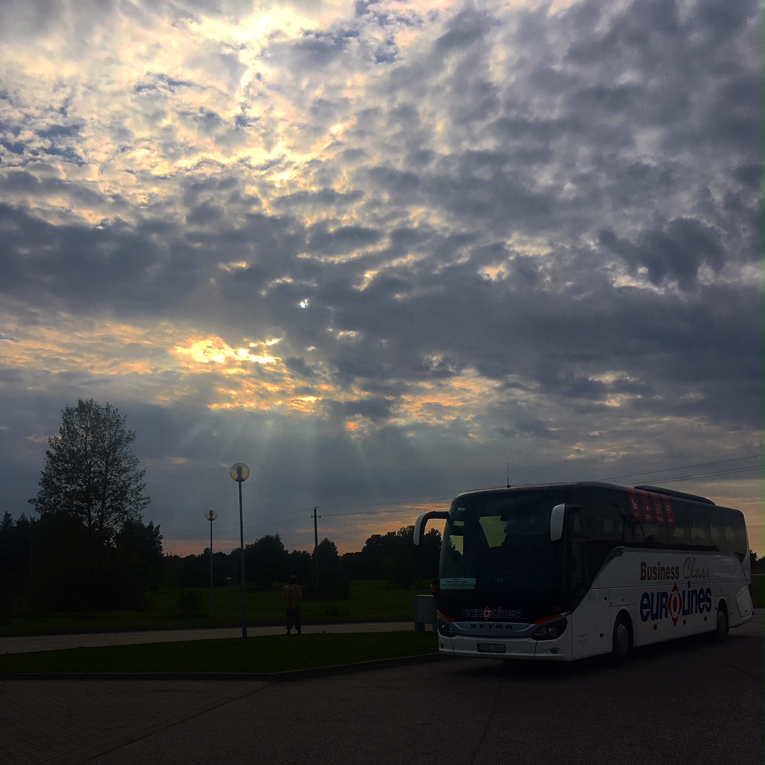 The bus to Vilnius