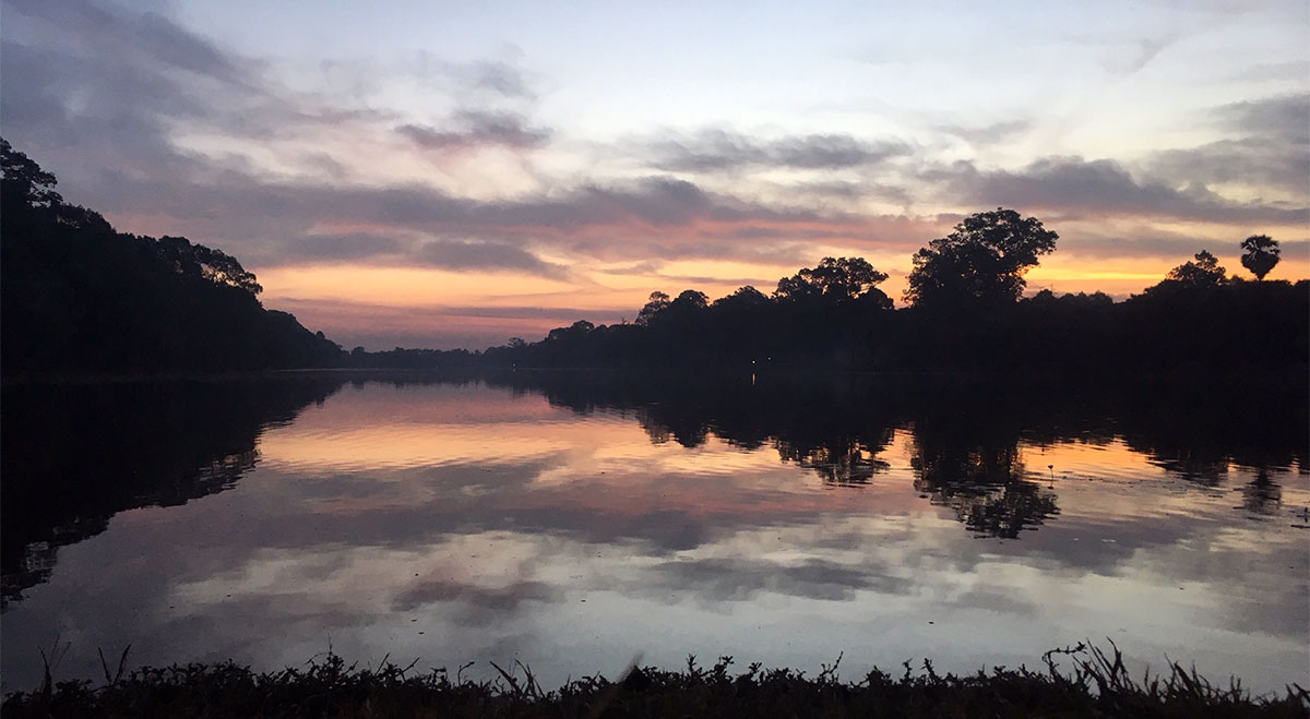 Sunrise at Angkor Wat, January 2018