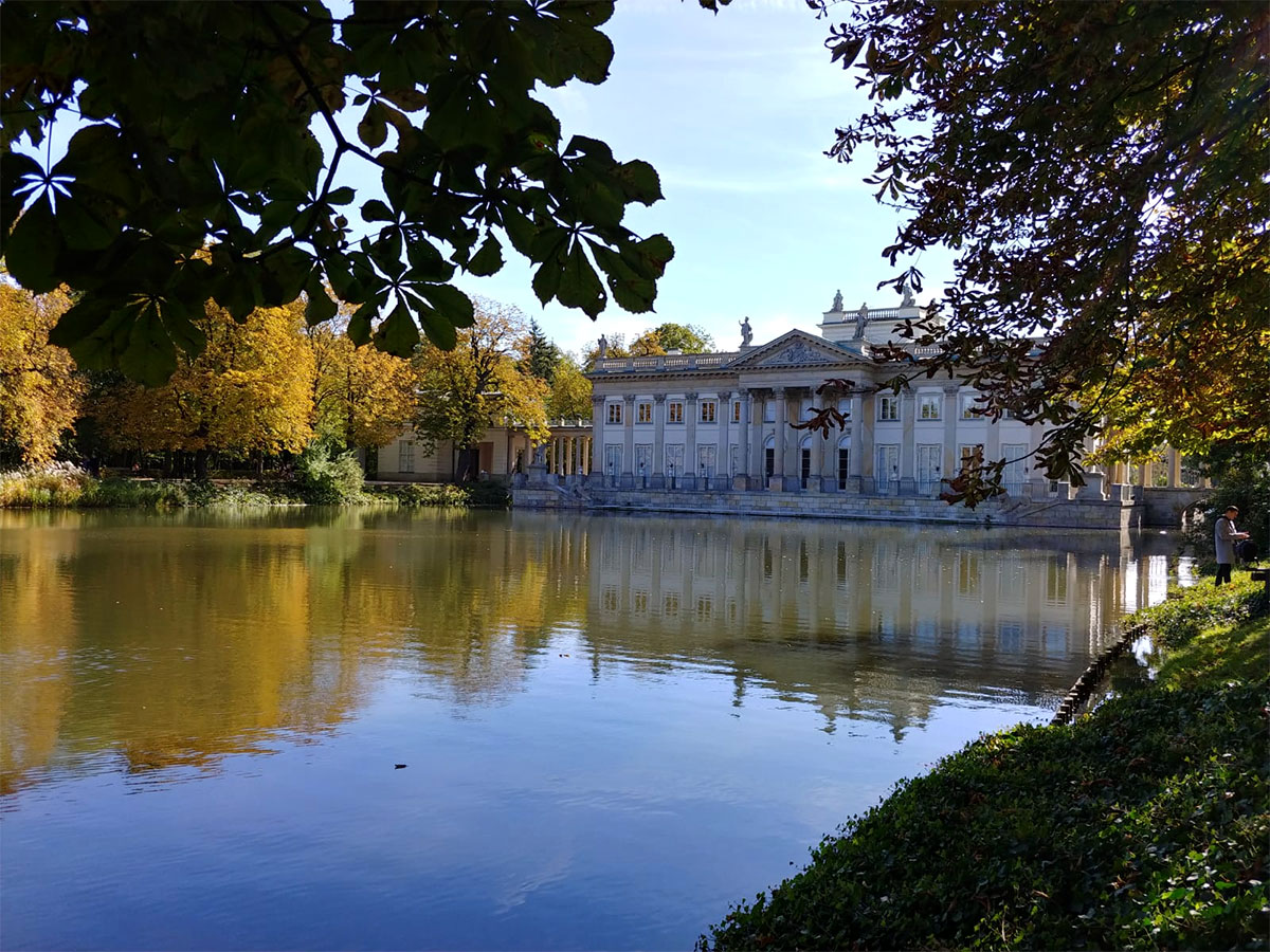 Fancy former palace in Lazienki Park, Warsaw