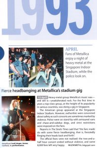 Metallica April 13, 1993, Singapore