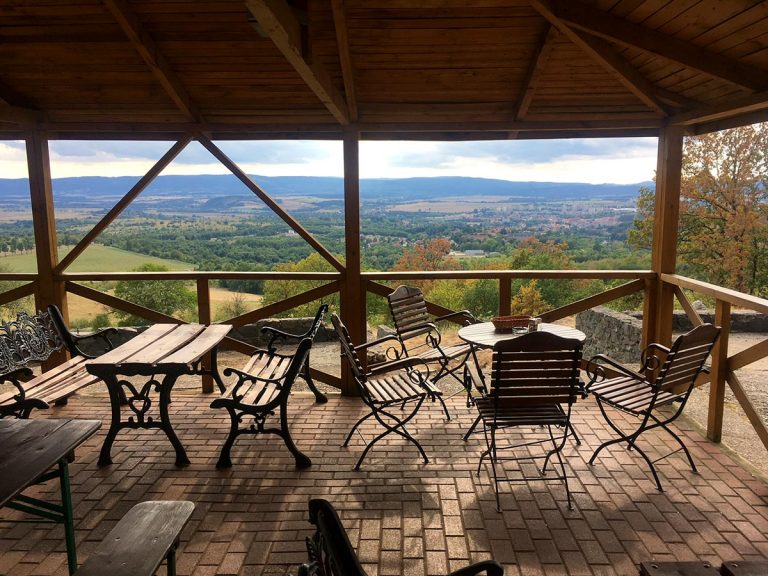 Panoramic lunch view near Klodzko, Poland