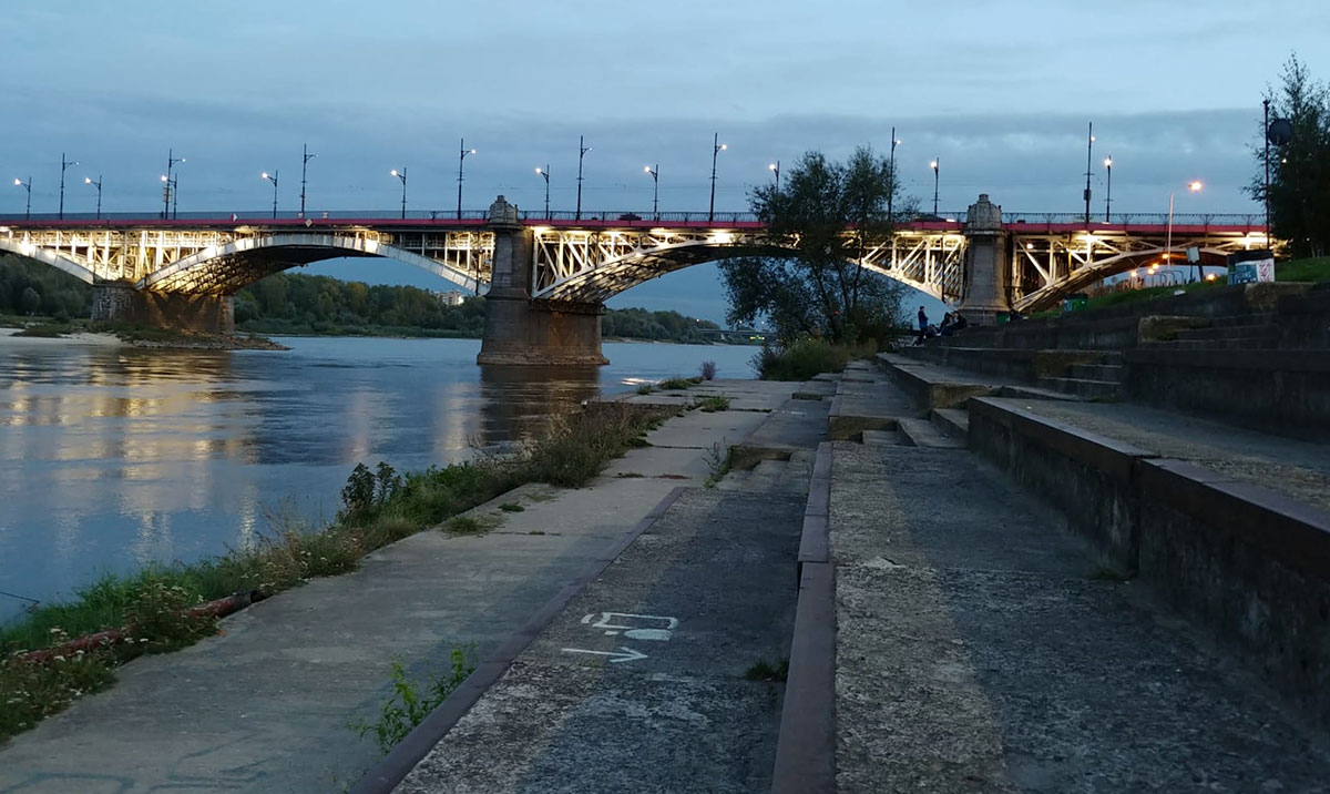 Bridge on the Vistula River - a lovely weekend in Warsaw